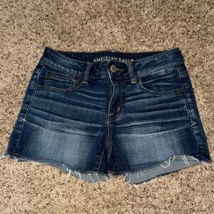 American Eagle Outfitters Blue Jean Shorts Classic Cut-Off Style